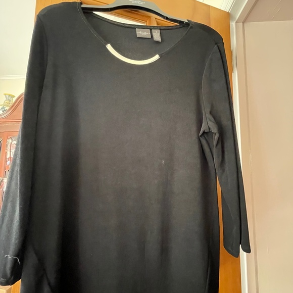Travelers by Chicos ...Black Top ..Made in USA -size 1- New without tag - Picture 1 of 3